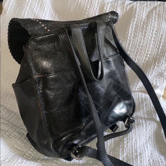 Patricia Nash Black Leather Backpack with Studded Detail main image 9